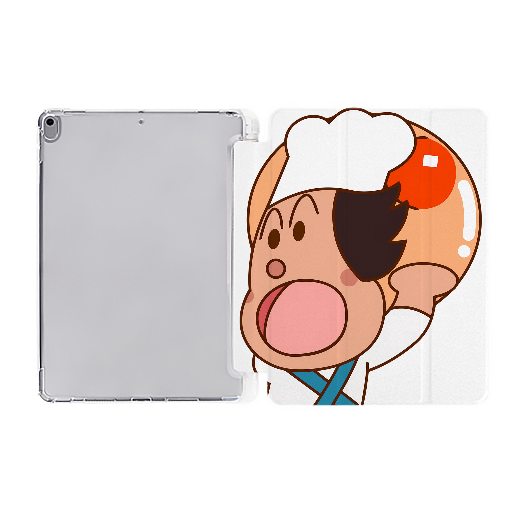 （画像用） アンパンマン Anpanman IPad ケース ペン収納付き 三つ折りスタンド PUレザー×シリコン 対応機種9.5/10.5/10.9インチ